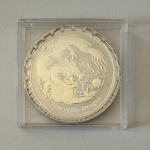 Australia 2012 1 Dollar Silver Coin Year of the Dragon new