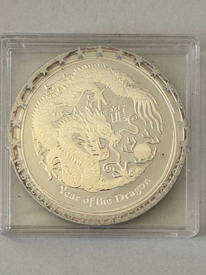 Australia 2012 1 Dollar Silver Coin Year of the Dragon new