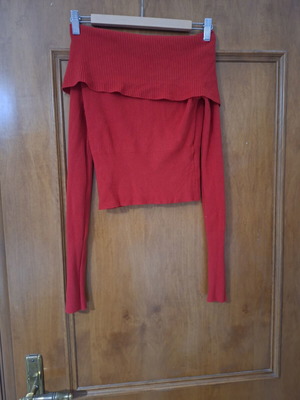 Women's blouse red, one size, very soft, new