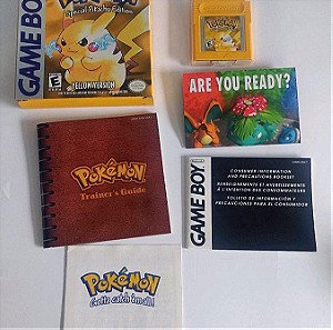 Gameboy pokemon yellow αμερικανική γνήσια