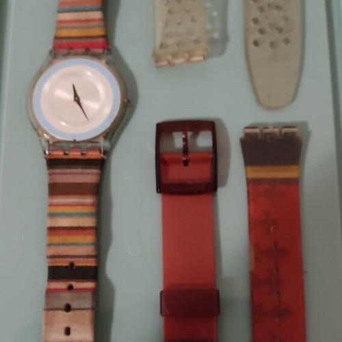 Swatch Skin used watch with two extra 17mm straps