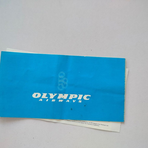 Olympic Airlines tickets used, pack of 3, 1970s