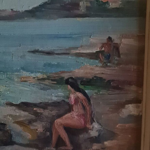 Oil painting signed, like new