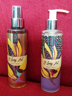 Dust+Cream set with body milk and body mist new