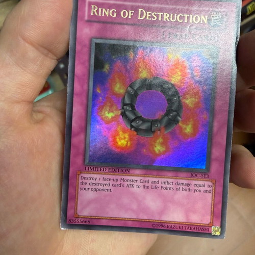 Κάρτα Yu-Gi-Oh Ring of Destruction limited edition χρυσή μεταχειρισμένη