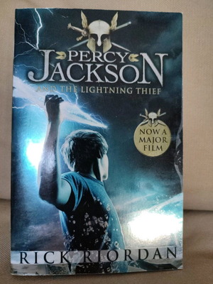 Percy Jackson and the Lightning Thief book like new, English