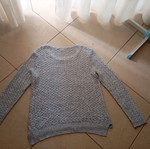 Winter light-colored blouse, size large