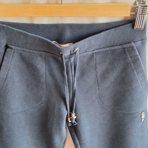 Sugarfree Kids navy blue track pants with gold details, age 10
