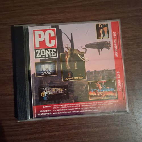 PC Zone CD 9 used Retro Greek magazine CD-ROM December 1997