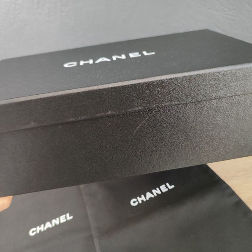 Chanel dustbags and empty shoe box used, protective storage cases