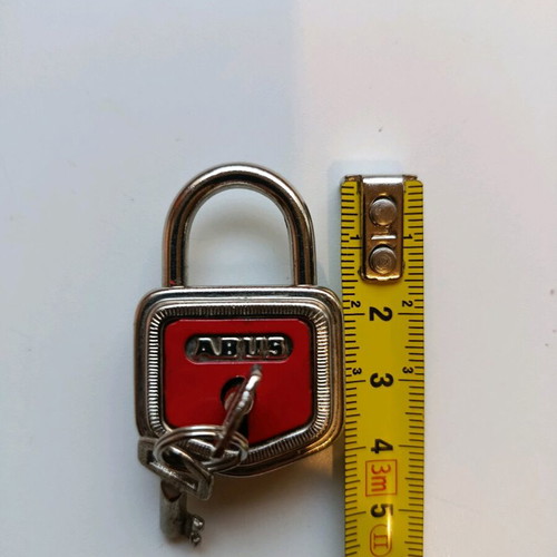 Vintage ABUS padlock with 2 keys like new