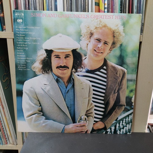 Simon and Garfunkel Greatest Hits vinyl record used, rock