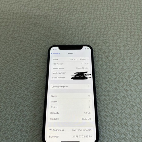 Apple iPhone 12 Mini Blue, 64GB, Dual SIM