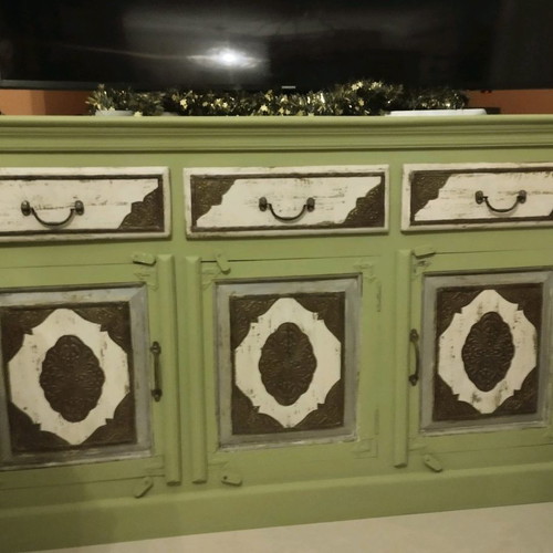 Buffet used, solid Indian wood 1.5m painted with chalk paint