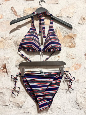 Autre Ton bikini used, size 40, white and blue