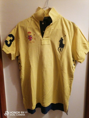 Polo Ralph Lauren men's polo shirt size M yellow like new