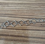 Silver rhombus bracelet like new