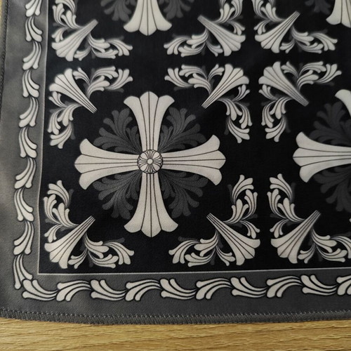 Chrome Hearts μαντήλι τσέπης μεταχειρισμένο, μικρό 29.5x29.5 εκ.