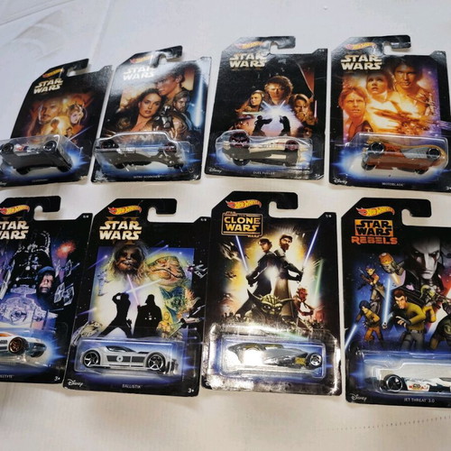 Hot Wheels Star Wars set of 8 cars new, collectible 1/64 scale