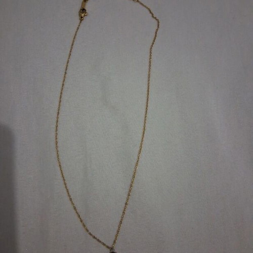 Necklace made of stainless steel, new, gold color