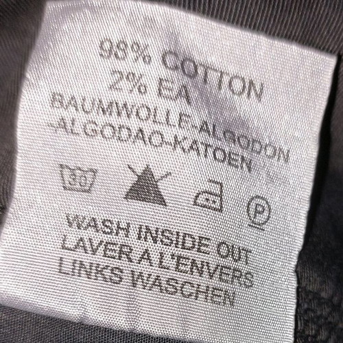 Staff black pants used, size 28, silver thread details