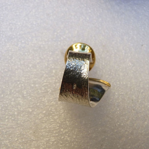 925 Silver Ring with Amethyst, Handmade, 24kt Gold Plated