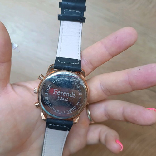 Ferendi women's watch like new, black and gold