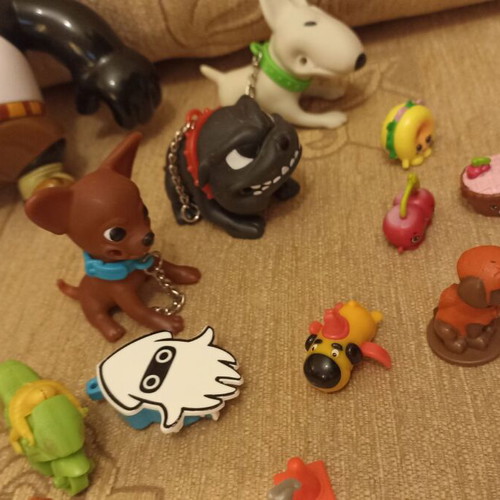 Kids Toys Used Mixed Set Including Kung Fu Panda, Shopkins, Kinder, Marbles