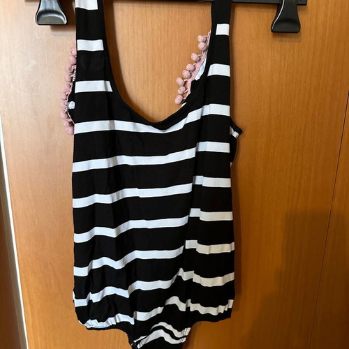 Bodysuit small with open back used, black