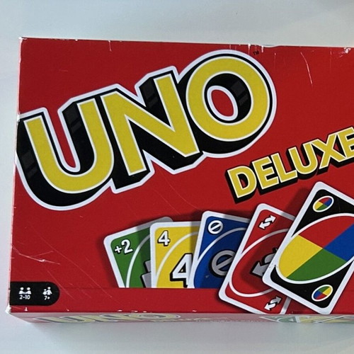 Uno Deluxe card game like new by Mattel