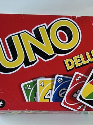Uno Deluxe card game like new by Mattel