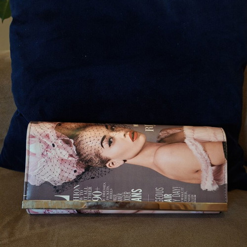 Clutch bag colorful, like new, hand-held