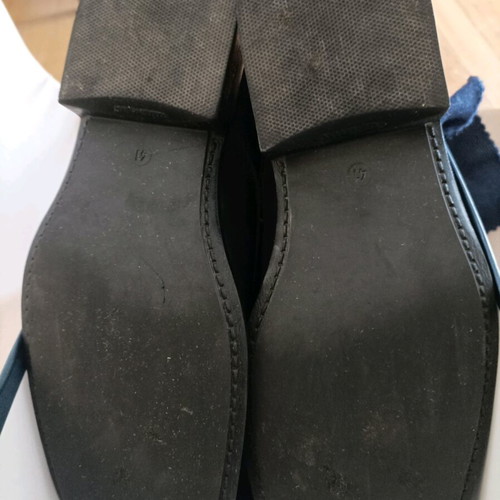 Men's leather shoes like new, black, size 42