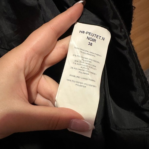 Morgan de toi coat like new, black, size M