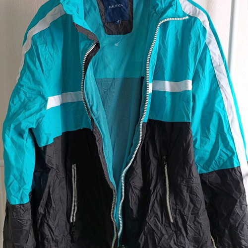 Nautica men's windbreaker jacket like new, M/L, multicolor