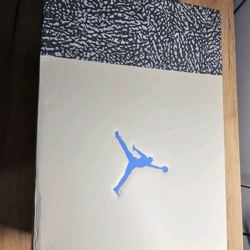 Jordan sneakers new, white and blue, size 45
