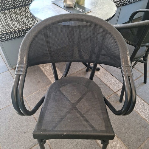 Bistrot Almeco aluminum textilene chairs used