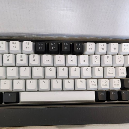 HXSJ 68 Key Ice Blue Light Mechanical Keyboard new