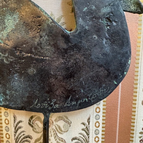 Two Louiza Dimitriou sculptures like new, 33 cm height each