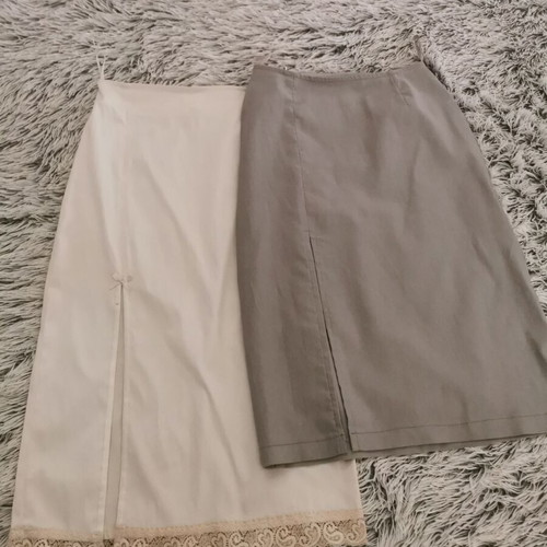 Lynne skirts midi pack of 2 like new, satin and elastic