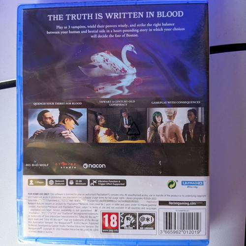 PS5 Vampire: The Masquerade - Swansong game, new