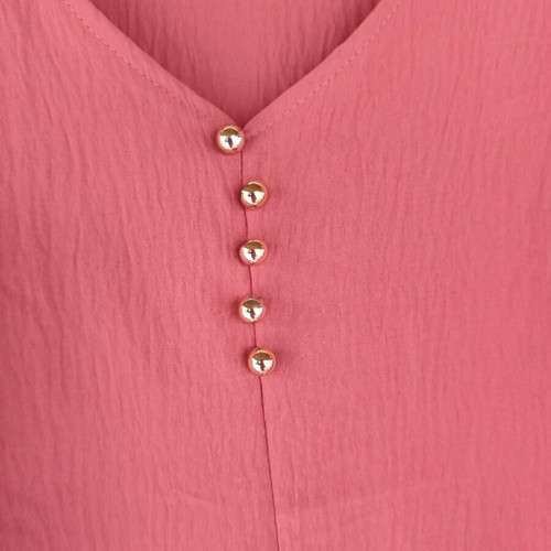 Sleeveless blouse with ruffles pink, like new, sizes M-XL