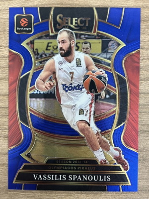 2025-26 Panini Select Euroleague Basketball Card Vassilis Spanoulis blue like new