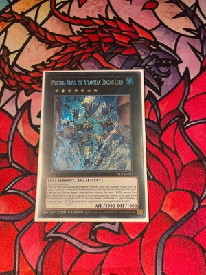Poseidra Abyss the Atlantean Dragon Lord secret rare card new