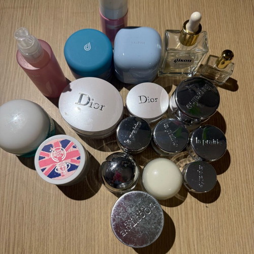 Βαζάκια από κρέμες μεταχειρισμένα, Dior, La Praire, Gisou, Laneige, Biotherm