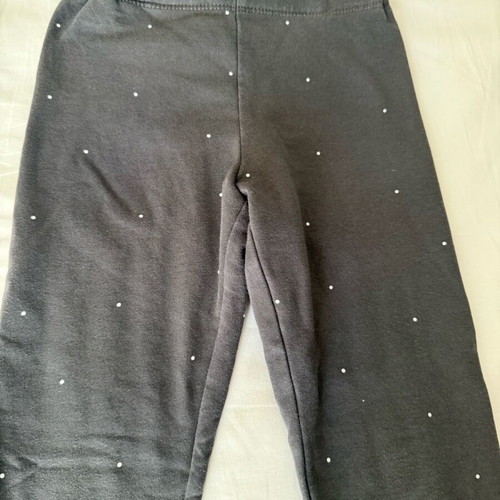 H&M leggings with fuzzy lining like new for girl 5-6 years, gray