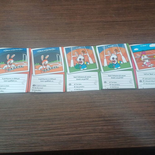 Rabbids figures like new, set of 7 with cards