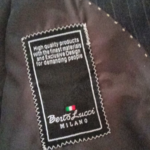 Men's jacket Italian made, like new, black and gray, size XL
