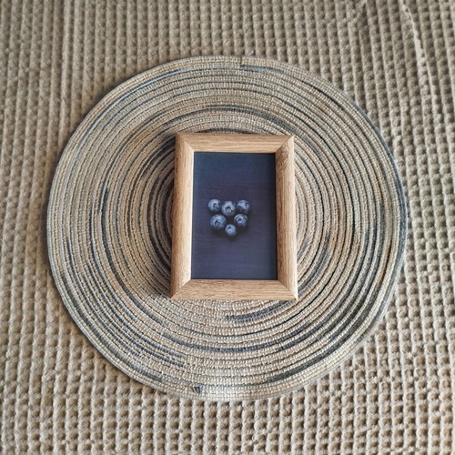 Blueberries Still Life Minimal Kitchen Frame 10x15 Wood