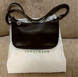 Τσάντα Longchamp Σκούρο Καφέ Δέρμα Αυθεντική!